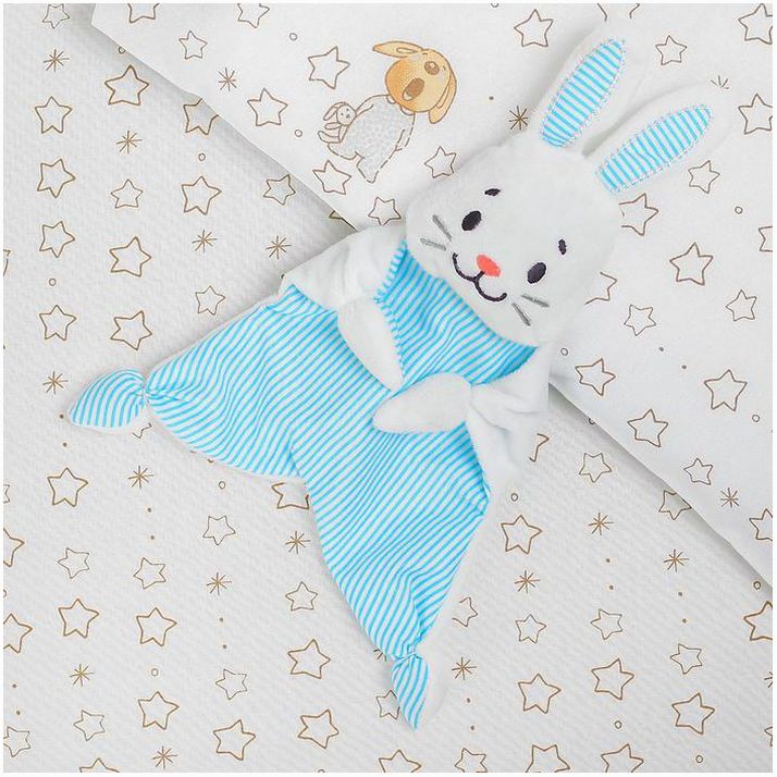 Картинка Комфортер для новорождённых «Зайчонок», 30х27 см (№2751321) от магазина Мир детей Товары для Новорожденных