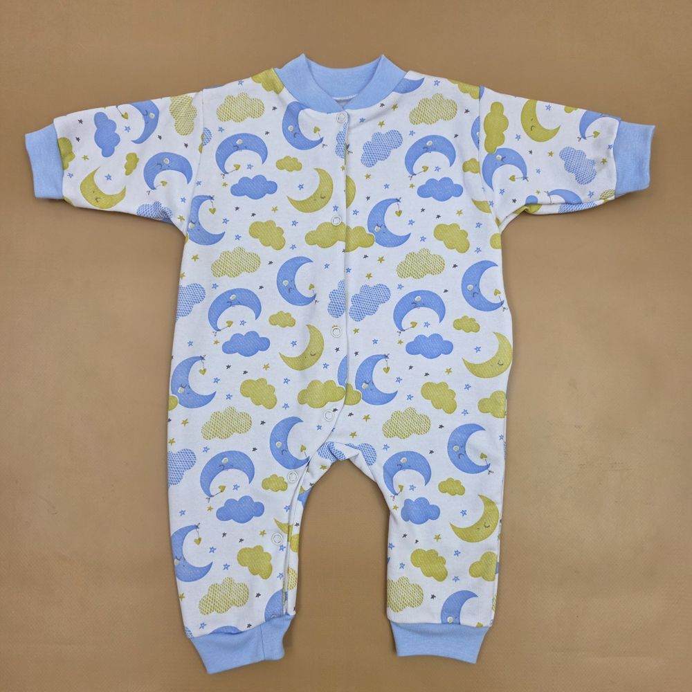 Комбинезон №7 (футер, кнопки спереди и снизу, открытые ручки и ножки) артикул анонс 0357-62МД