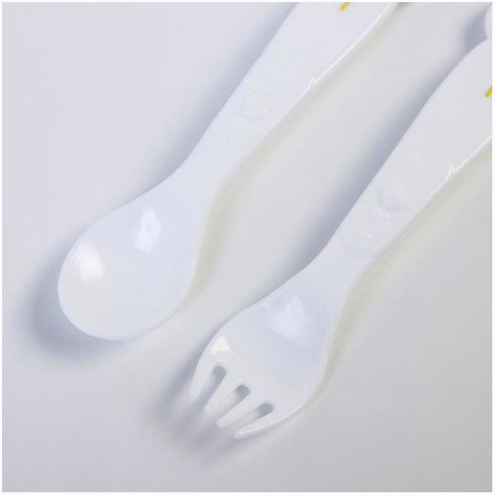 Картинка Набор для кормления: ложка и вилка «Для Малыша» , цвет МИКС 5 мес+ (№4822598) от магазина Мир детей Товары для Новорожденных