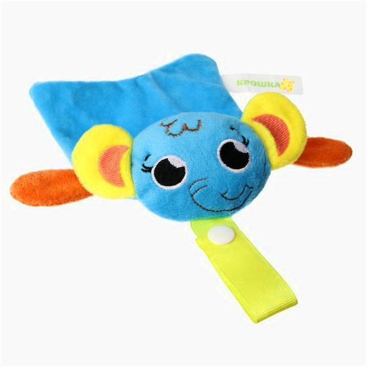 Картинка Пустышка/комфортер «Слоник», силиконовая, с мягкой игрушкой от 3 мес (№3612536) от магазина Мир детей Товары для Новорожденных