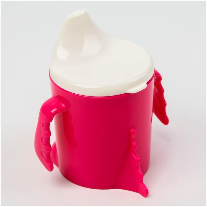 Картинка Поильник детский с твёрдым носиком Play with Me Hello, Dino!, 300 мл, цвет малиновый (№7386894) от магазина Мир детей Товары для Новорожденных