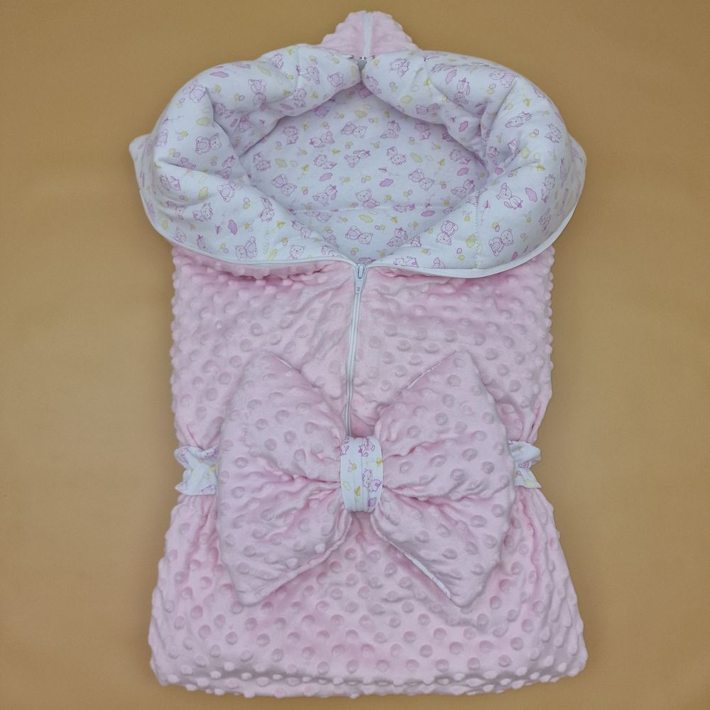 Конверт - одеяло трансформер с карманом+бант-подушка ассорти (плюш/интерлок) артикул анонс 7496-0-1_11