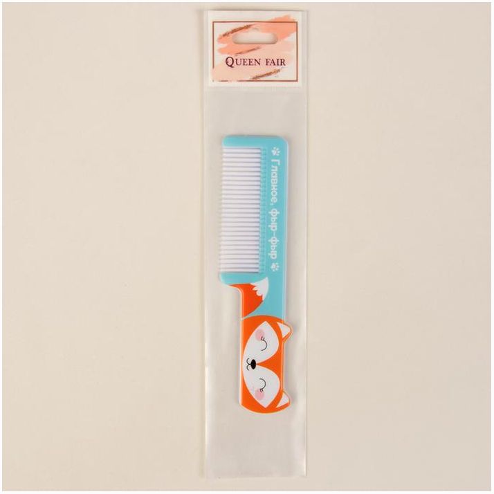 Картинка Расчёска фигурная «Лиса», 14,5 ? 3,5 см (№4563938) от магазина Мир детей Товары для Новорожденных