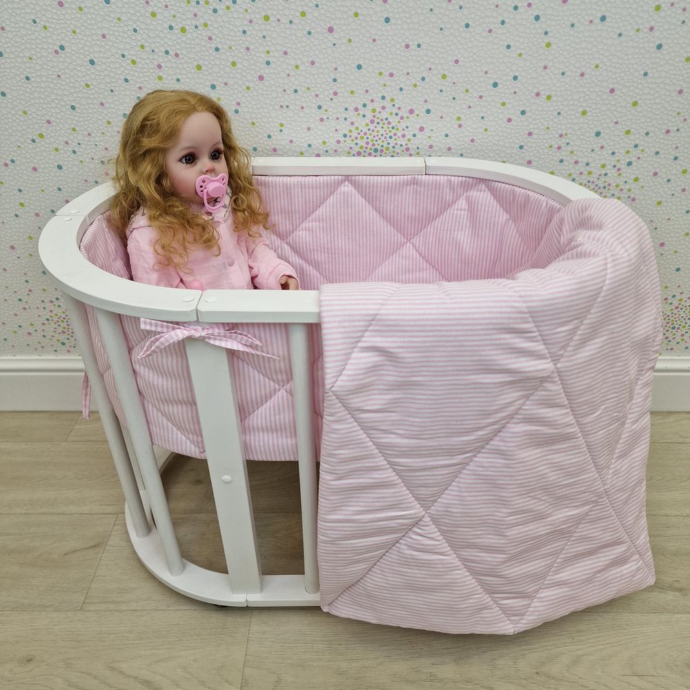 Пеленка для новорожденного с кружевами (бязь) артикул анонс КуклКПБ5_08