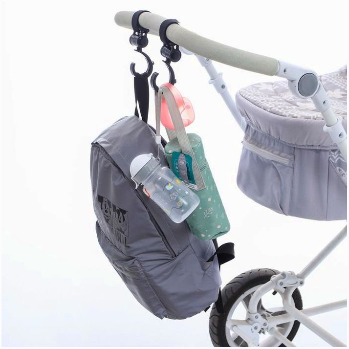 Крючок-вешалка (1 шт.), пластиковый на липучке, цвет черный артикул анонс 9426154