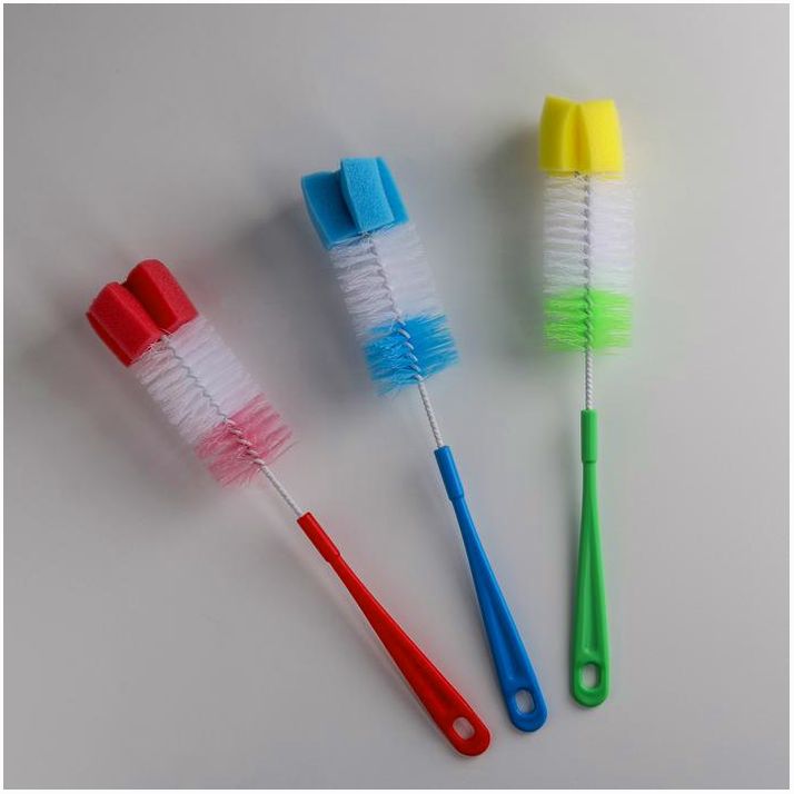 Картинка Ёршик для посуды с губкой Доляна, 5?34 см, цвет МИКС (№1381439) от магазина Мир детей Товары для Новорожденных