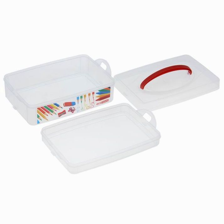 № 1280498 Контейнер универсальный econova Art Box, с ручкой, 2 секции