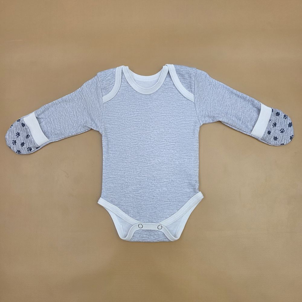 Боди №8 (интерлок, кнопки снизу, зашитая ручка с разрезом) артикул анонс 0116-62МД