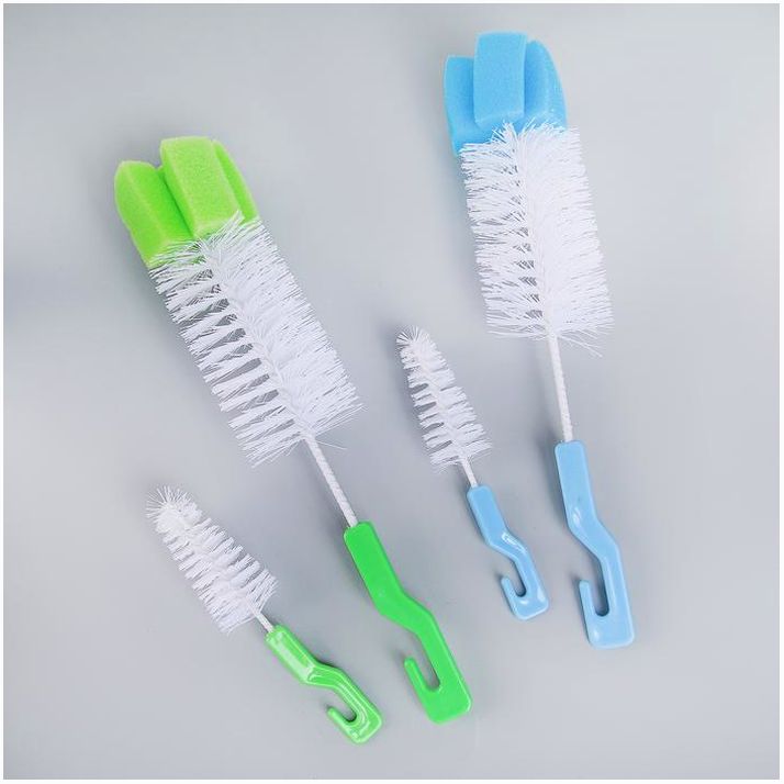 Картинка Набор ёршиков для посуды Доляна, 2 шт: 25?6 см, 12?2 см, цвет МИКС (№140351) от магазина Мир детей Товары для Новорожденных