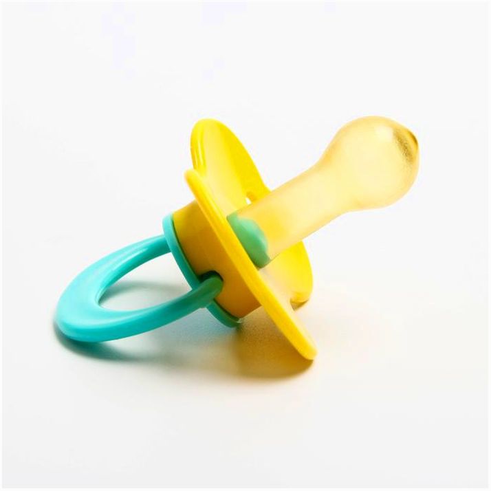 № 1476672 Соска-пустышка латексная классическая «Карамелька» с кольцом, от 0 мес., цвета МИКС