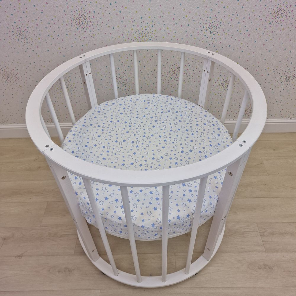 Простыня на резинке на круглую кровать (бязь) артикул анонс 255_05