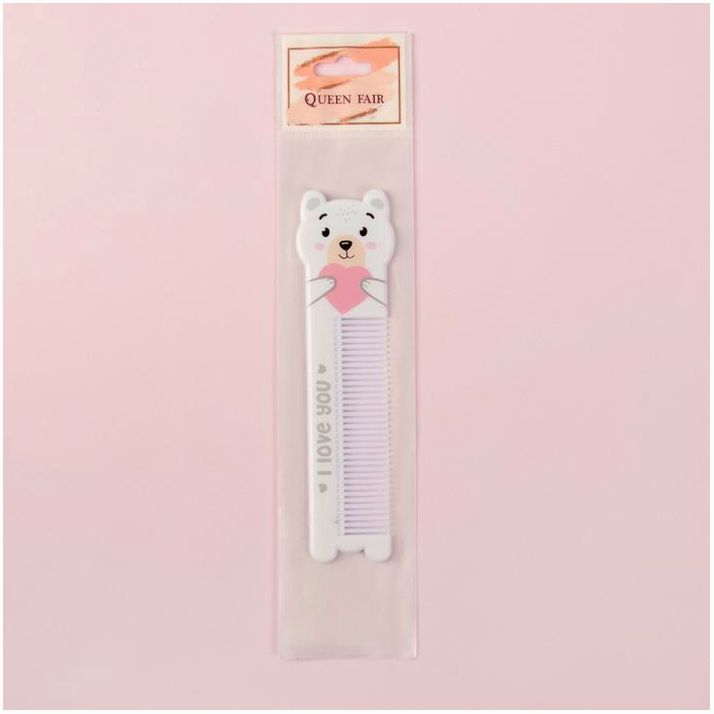 Картинка Расчёска фигурная «Мишутка», 14,7 ? 3,8 см (№4563941) от магазина Мир детей Товары для Новорожденных