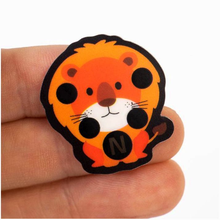 Картинка Термометр налобный "Львенок", до 40°, 3.2 х 2.7 см (№9301319) от магазина Мир детей Товары для Новорожденных