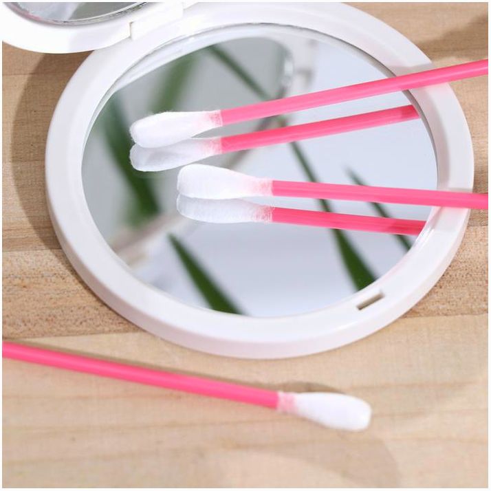 № 7387003 Ватные Day Spa палочки в стакане роз. 200 шт