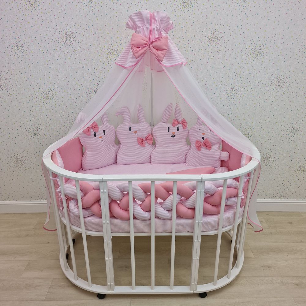 КПБ 15 пр (балдахин + борт + пододеяльник + одеяло + наволочка + подушка + простынь (бязь) артикул анонс 1174-0-1_05