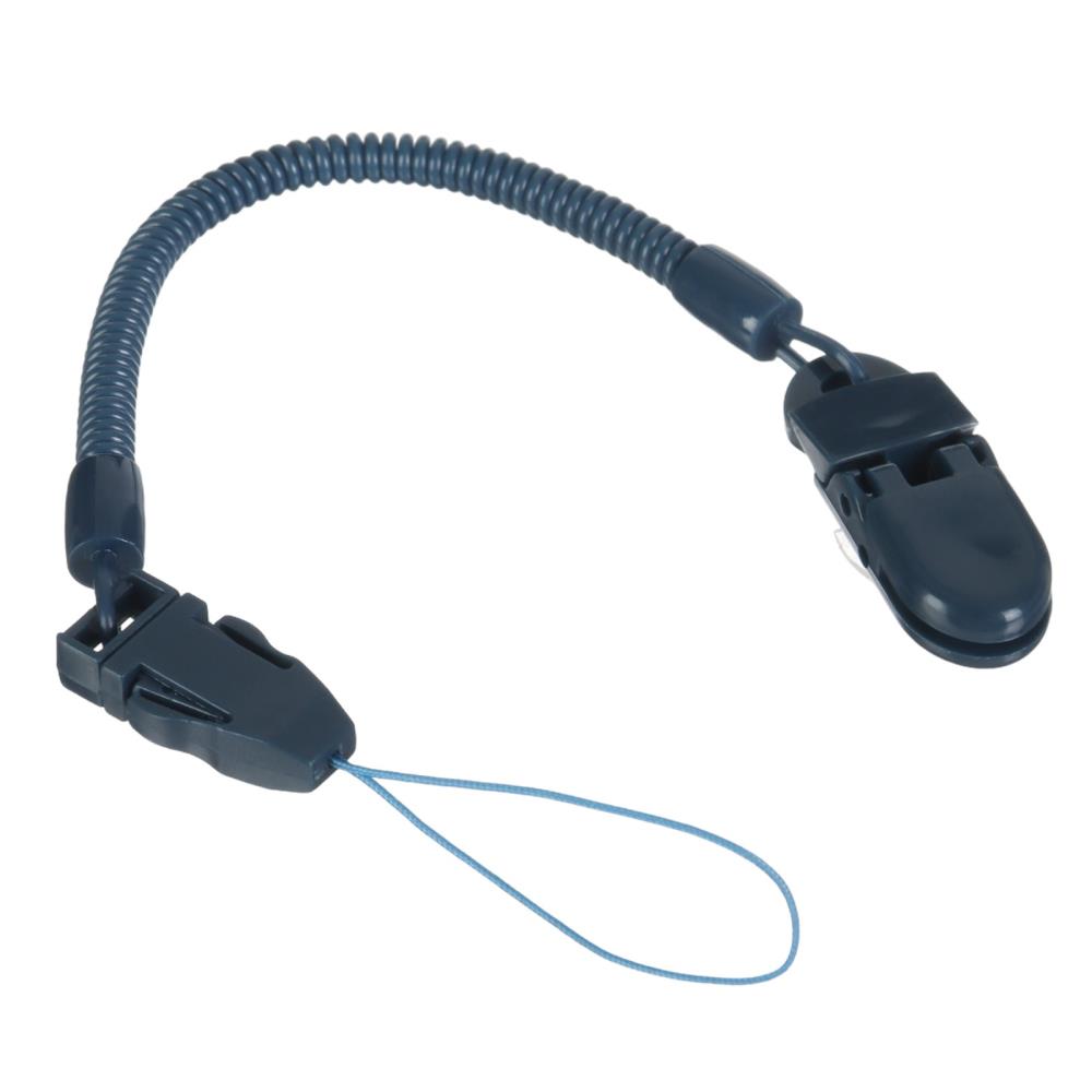 № 9887460 Соска - пустышка ортодонтическая, силикон, +6 мес., с держателем цвет синий