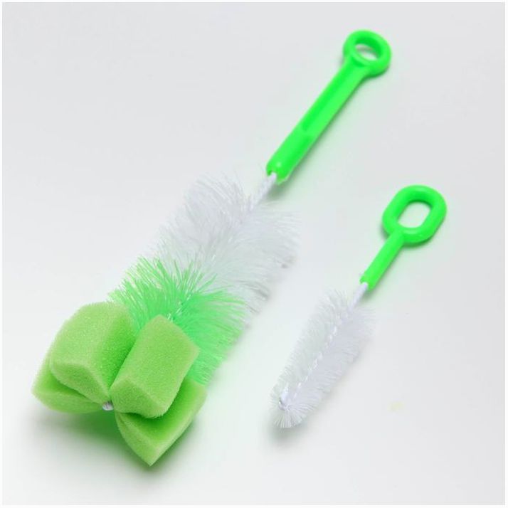 Набор ёршиков для бутылочек и сосок, цвета МИКС артикул анонс 2351906