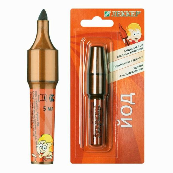 Йод Lekker, маркер, тип-3, 5%, 5 мл артикул анонс 1158084