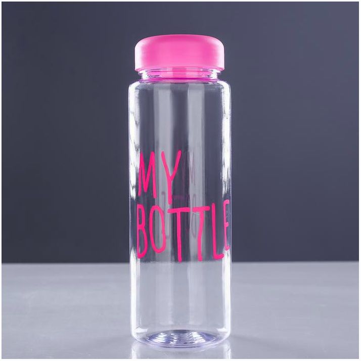 Картинка Бутылка для воды, 500 мл, My bottle, 19.5 х 6 см, микс (№1684715) от магазина Мир детей Товары для Новорожденных