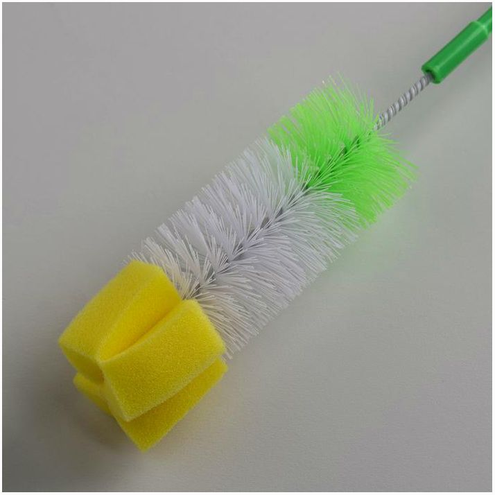 Картинка Ёршик для посуды с губкой Доляна, 5?34 см, цвет МИКС (№1381439) от магазина Мир детей Товары для Новорожденных