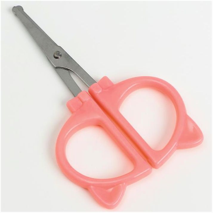 Маникюрные ножницы детские, цвет розовый артикул анонс 6967342