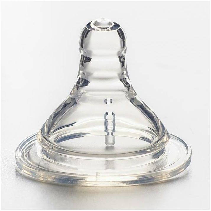 № 2315119 Набор силиконовых сосок на бутылочку, 2 шт., антиколик., от 3 мес., широкое горло, средний поток