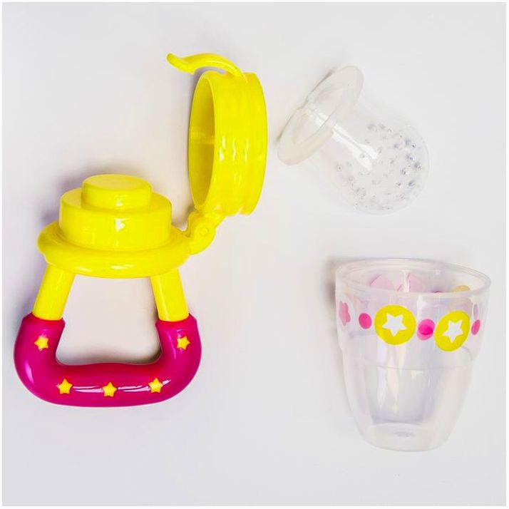 Картинка Ниблер для прикорма «Модница», с силиконовой сеточкой, цвет розовый (№2357263) от магазина Мир детей Товары для Новорожденных