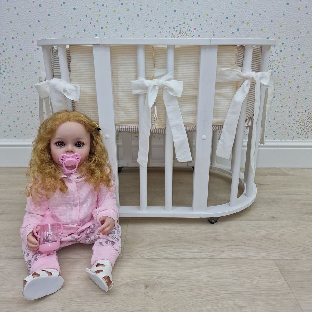 Пеленка для новорожденного с кружевами (бязь) артикул анонс КуклКПБ3_51