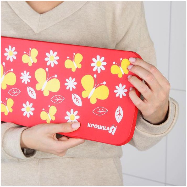 Картинка Коврик для коленей «Бабочки» в ванну, размер 39?17,5 см (№3666591) от магазина Мир детей Товары для Новорожденных