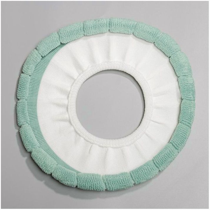 Картинка Чехол на сиденье для унитаза на резинке «Полоски», 31,5?31,5 см, 75 г, цвет МИКС (№3954444) от магазина Мир детей Товары для Новорожденных