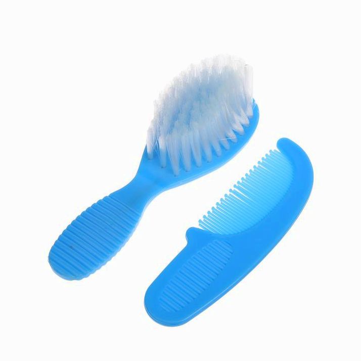 № 1917369 Расчёска детская + массажная щётка для волос, от 0 мес., цвет зелёный, рисунок МИКС