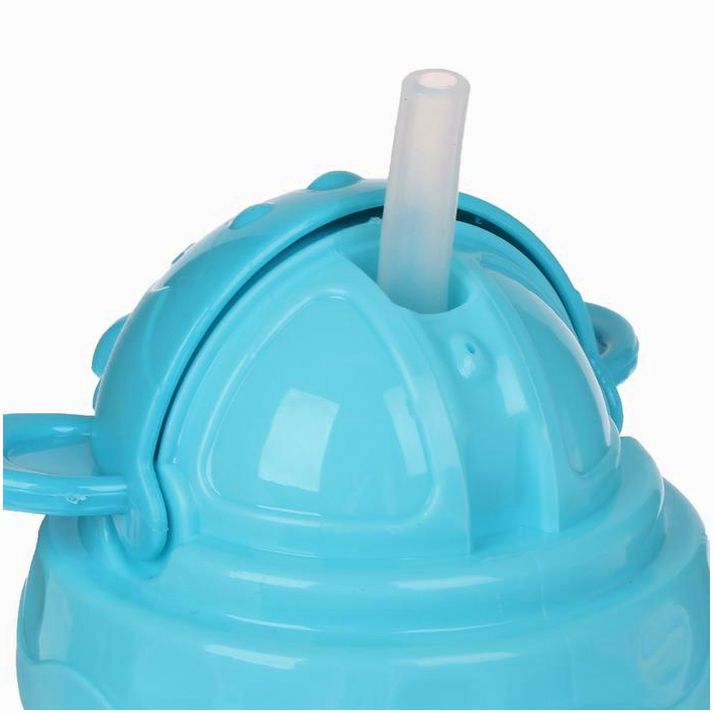 Картинка Поильник с трубочкой, 280 мл., с ручками, цвета МИКС (№2793125) от магазина Мир детей Товары для Новорожденных