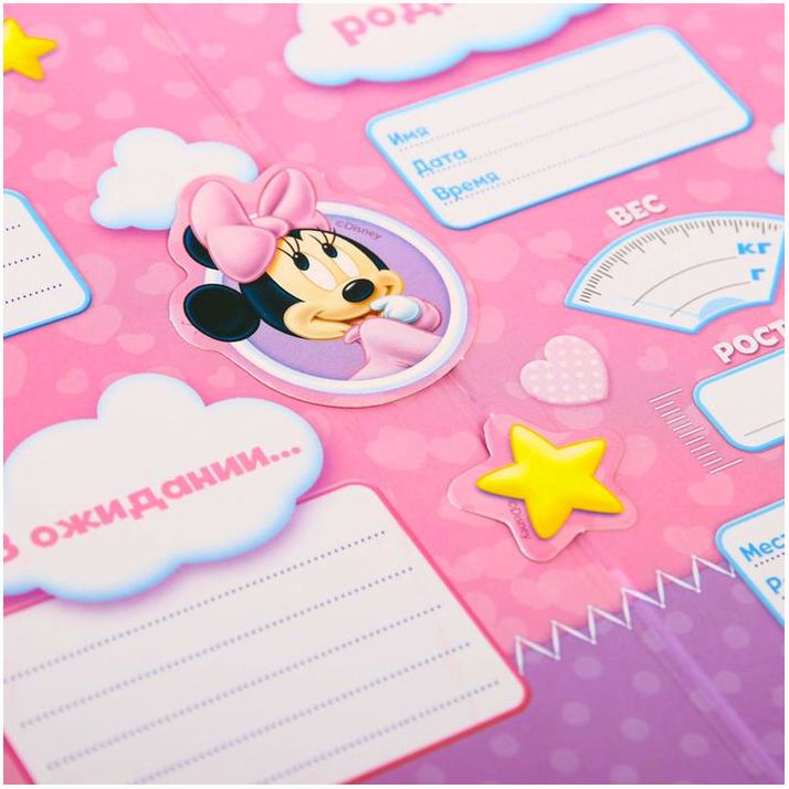 Картинка Обложка для документов, Минни Маус (№3573457) от магазина Мир детей Товары для Новорожденных