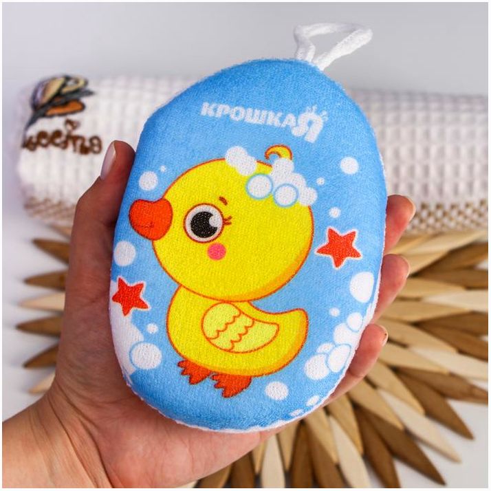 Картинка Мочалка детская, махровая «Уточка» (№4756861) от магазина Мир детей Товары для Новорожденных