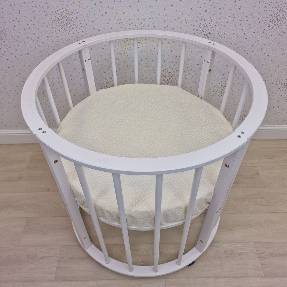 Простыня на резинке на круглую кровать (бязь) артикул анонс 255_16