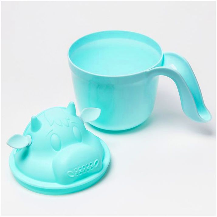 Картинка Ковш для купания и мытья головы, детский банный ковшик, хозяйственный «Коровка», цвет зеленый (№7761340) от магазина Мир детей Товары для Новорожденных