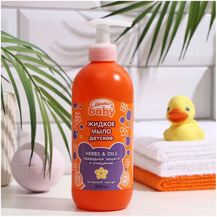 Жидкое мыло МЕЧТА BABY с экстрактом Череды, 500 мл артикул анонс 9136534