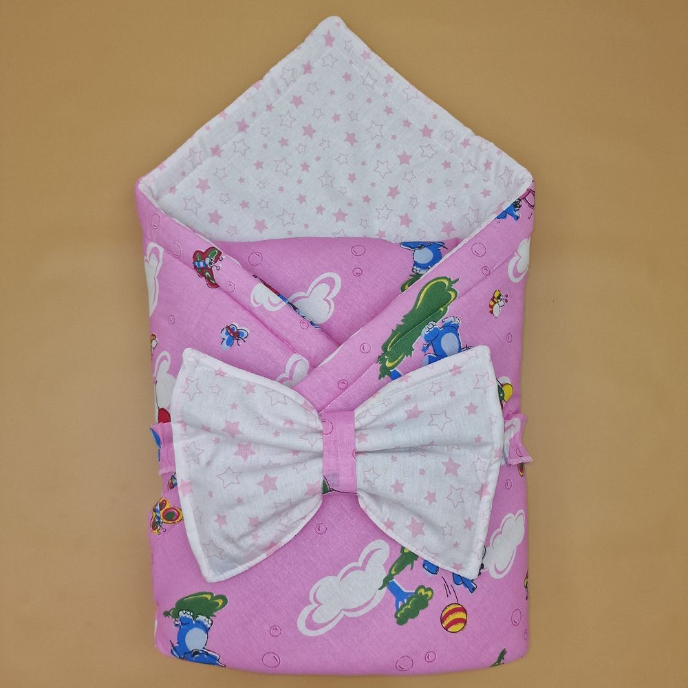 Комплект на выписку 2 пр: одеяло+бант-подушка (бязь) артикул анонс 1872б-0-1_м_40