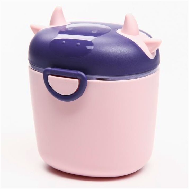 Контейнер для хранения детского питания 500 мл., цвет розовый артикул анонс 7653246