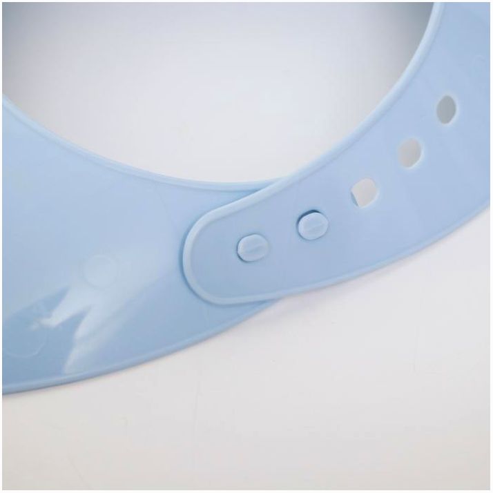 Картинка Нагрудник для кормления пластиковый с карманом, цвет голубой, МИКС (№1361308) от магазина Мир детей Товары для Новорожденных