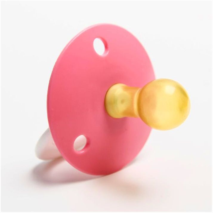 № 1476832 Соска-пустышка латексная классическая «Ягодка» с кольцом, в защитном колпачке, от 0 мес., цвета МИКС