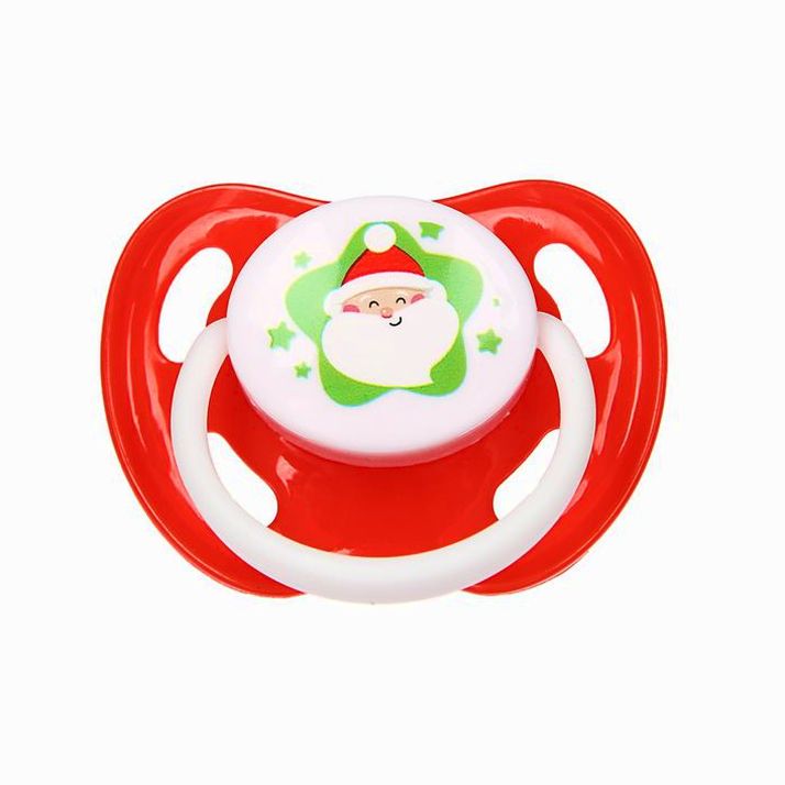 № 3781092 Новый год: пустышка  ортодонтическая «Дед Мороз», от 0 мес, подар упак, в новогоднем шаре