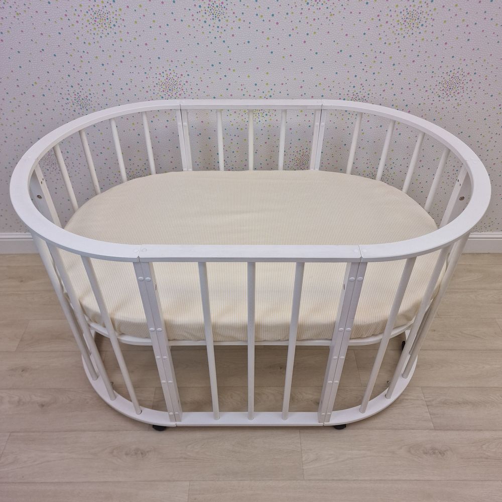 Простыня на резинке на овальную кровать (бязь) артикул анонс 257_36