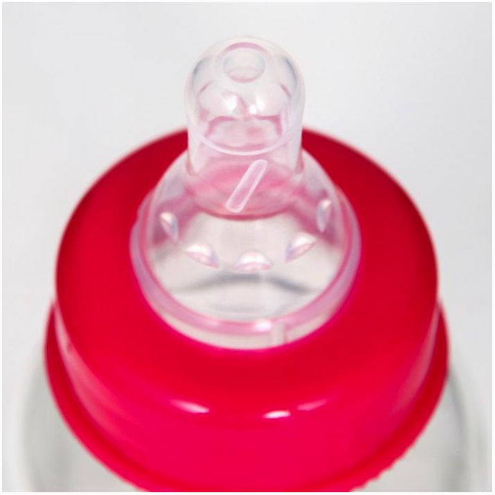 Картинка Бутылочка для кормления стекло «Зайка Полли», классическое горло, средний поток, 150 мл., от 3 мес. (№5478801) от магазина Мир детей Товары для Новорожденных