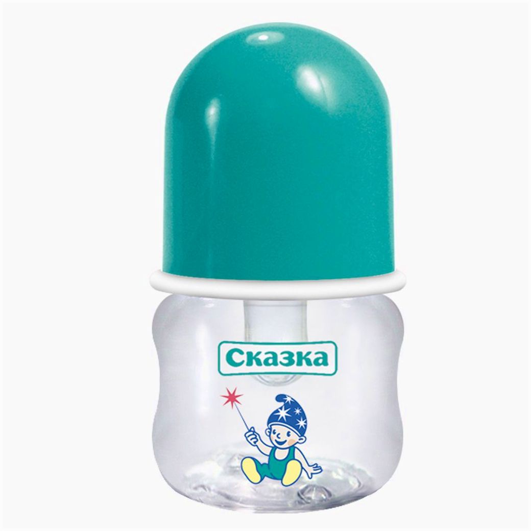 № 1108С Бутылочка с талией (пластик, силиконовая соска)