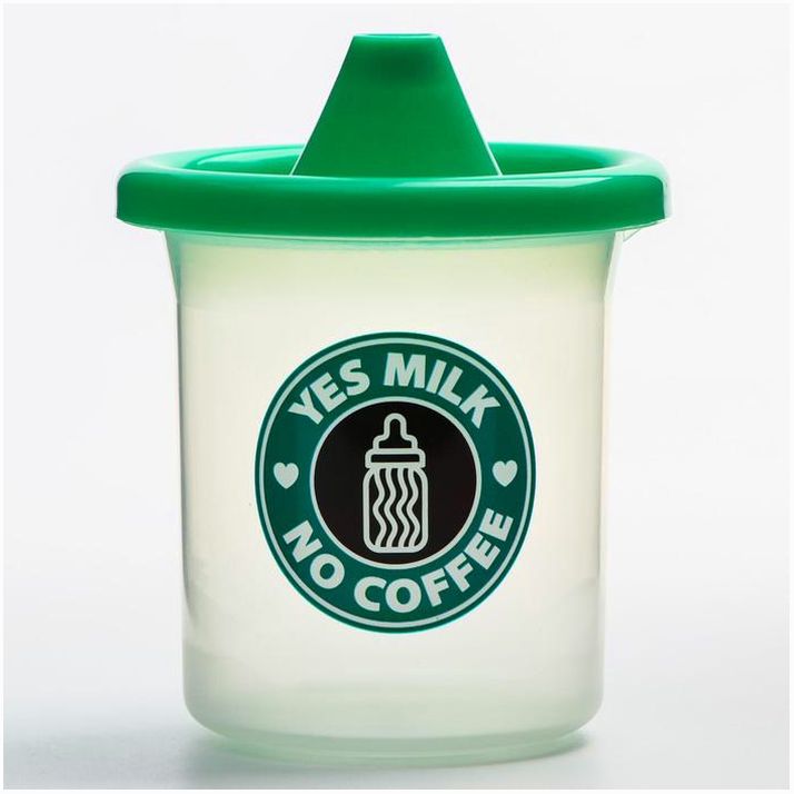 Поильник детский с твёрдым носиком Yes milk, 200 мл. артикул анонс 5399885