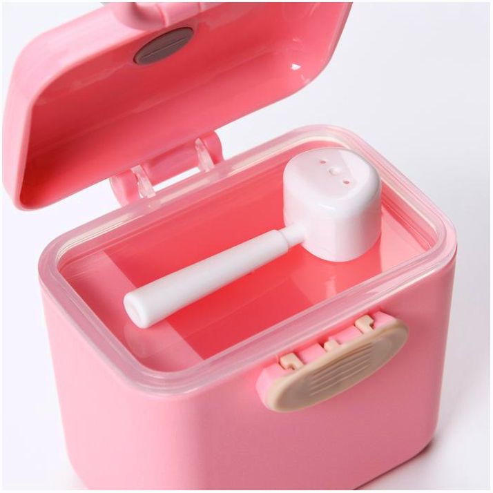 Картинка Контейнер для хранения детского питания 150 мл., с ложкой, цвет розовый (№7550785) от магазина Мир детей Товары для Новорожденных