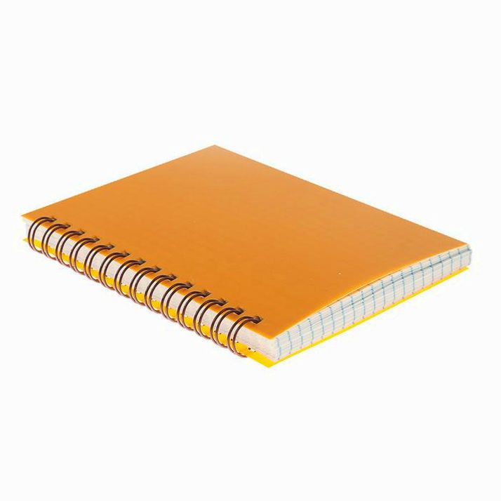Картинка Записная книжка А6, 80 листов в клетку на гребне "Оранжевый. Неон" пластиковая обложка, блок 80 г/м? (№3554040) от магазина Мир детей Товары для Новорожденных