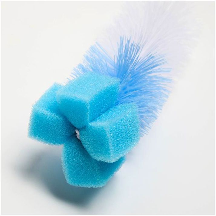 № 1917358 Ёршик для бутылочек, с губкой, цвета МИКС