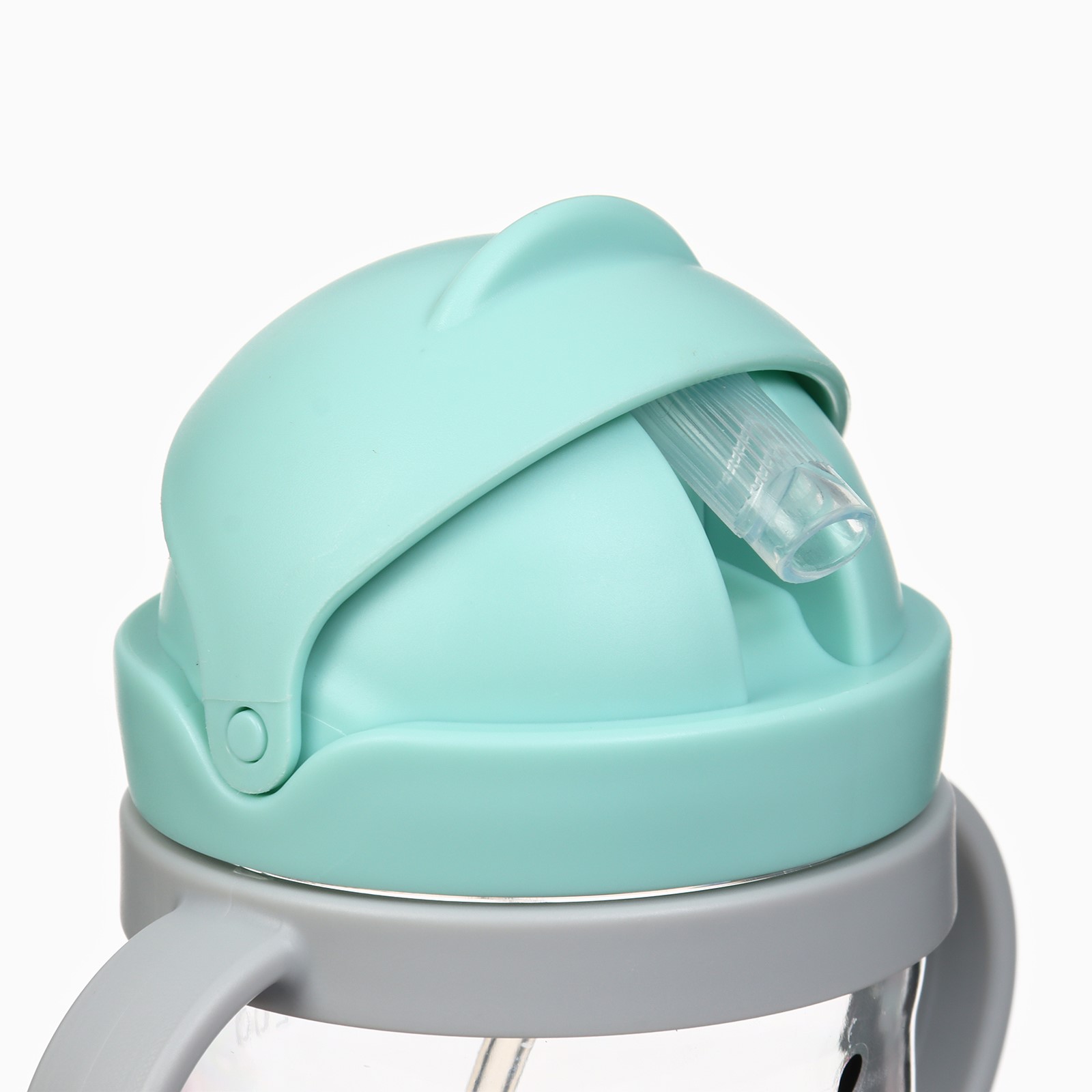 Картинка Поильник с силиконовой трубочкой, 250 мл., с ручками, цвет бирюзовый, Крошка Я (№10430651) от магазина Мир детей Товары для Новорожденных